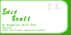 edit broll business card